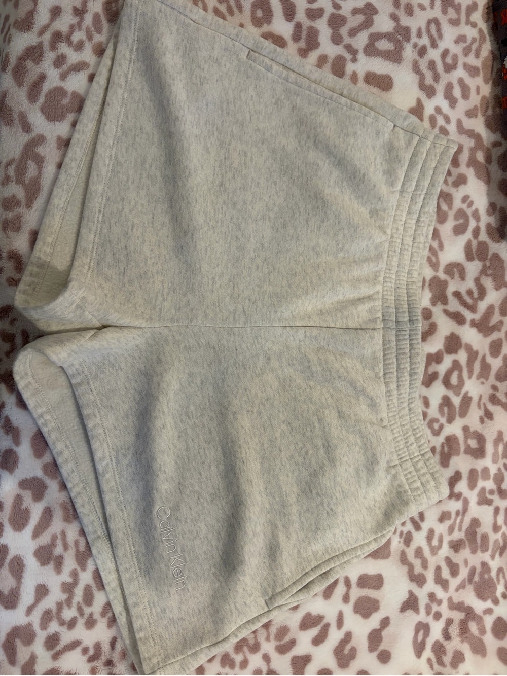 Calvin Klein Heather Gray Athletic Lounge Shorts